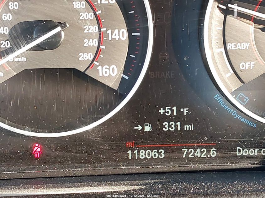 2016 BMW 328I VIN: WBA8E9G51GNT87338 Lot: 43905324