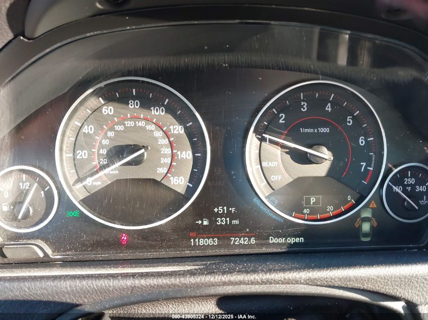 2016 BMW 328I VIN: WBA8E9G51GNT87338 Lot: 43905324