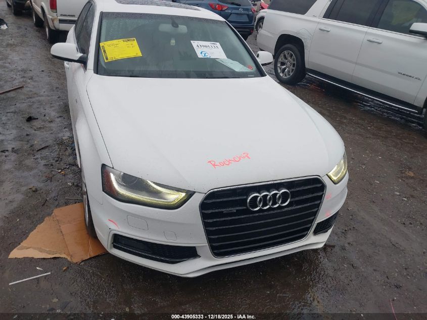 2016 Audi A4 2.0T Premium VIN: WAUFFAFL5GN009528 Lot: 43905333