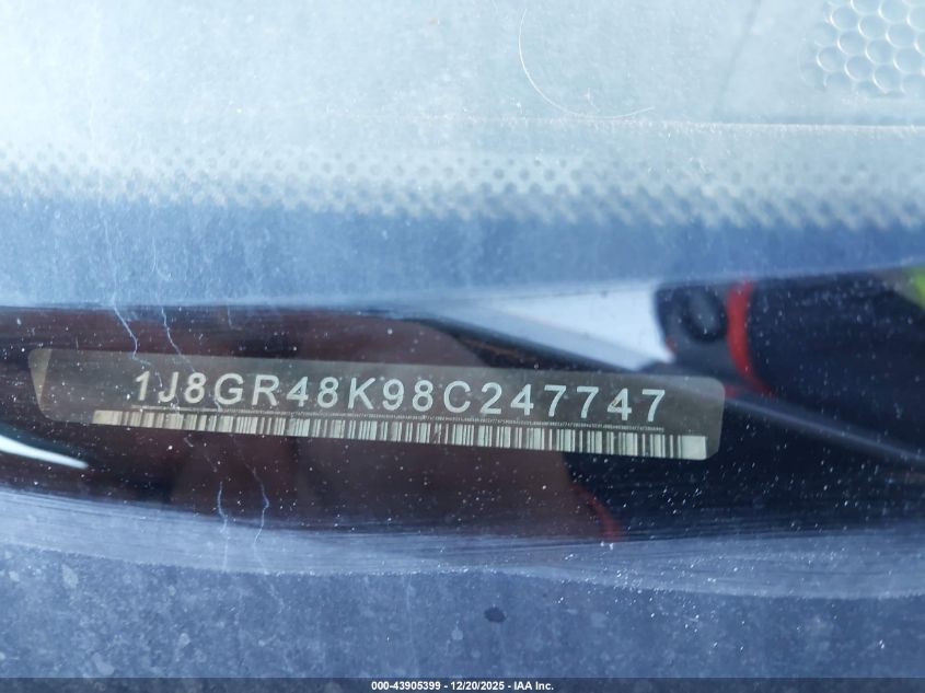 2008 Jeep Grand Cherokee Laredo VIN: 1J8GR48K98C247747 Lot: 43905399