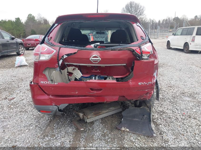 2015 Nissan Rogue Sv VIN: KNMAT2MV9FP588199 Lot: 43905466