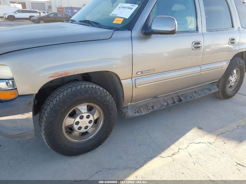 2001 Chevrolet Tahoe Lt VIN: 1GNEK13T81R132438 Lot: 43905500