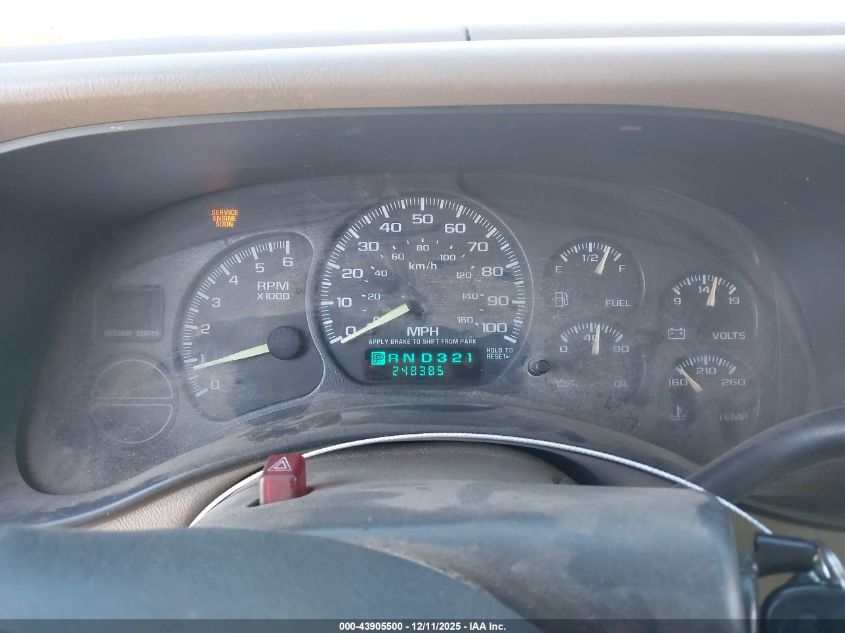 2001 Chevrolet Tahoe Lt VIN: 1GNEK13T81R132438 Lot: 43905500