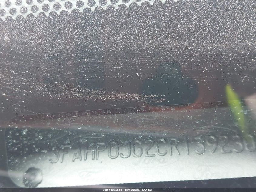 2012 Ford Fusion Sel VIN: 3FAHP0JG2CR139230 Lot: 43905513