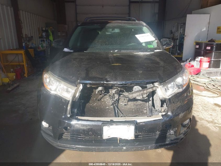 2014 Toyota Highlander Xle V6 VIN: 5TDJKRFH1ES047574 Lot: 43905649