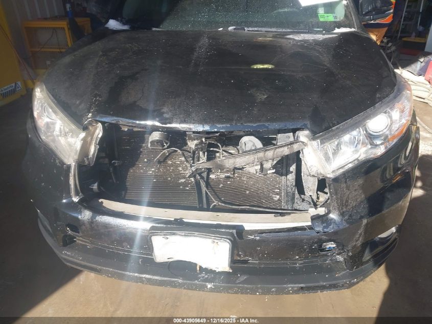 2014 Toyota Highlander Xle V6 VIN: 5TDJKRFH1ES047574 Lot: 43905649