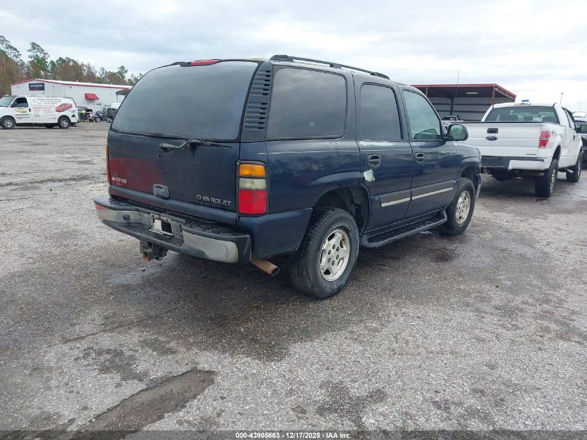2004 Chevrolet Tahoe Ls VIN: 1GNEK13T84J288739 Lot: 43905663