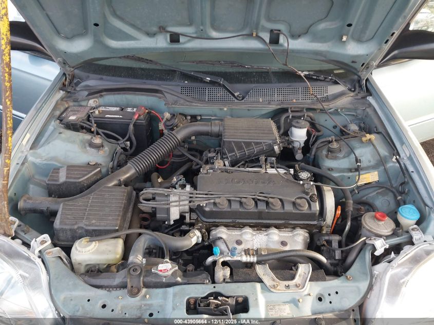 2000 Honda Civic Value Package VIN: 2HGEJ6613YH568743 Lot: 43905664