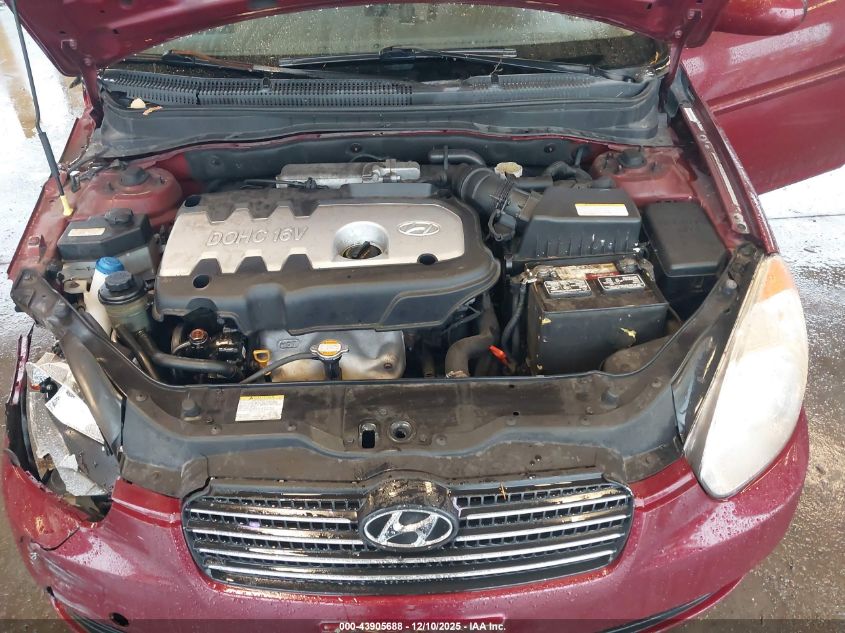 2006 Hyundai Accent Gls VIN: KMHCN46C86U060046 Lot: 43905688