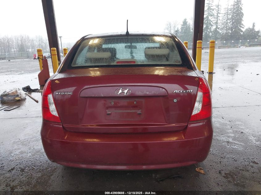 2006 Hyundai Accent Gls VIN: KMHCN46C86U060046 Lot: 43905688
