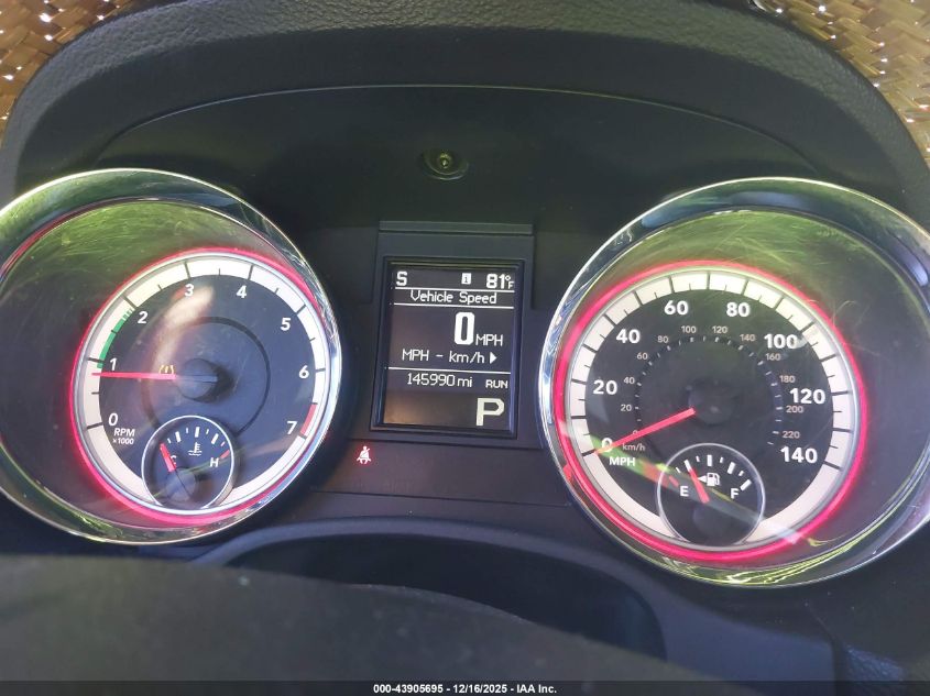 2013 Dodge Durango Sxt VIN: 1C4RDHAG9DC579869 Lot: 43905695