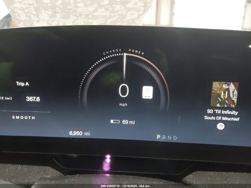 2025 Lucid Air Pure VIN: 50EA1PGA1SA004558 Lot: 43905718