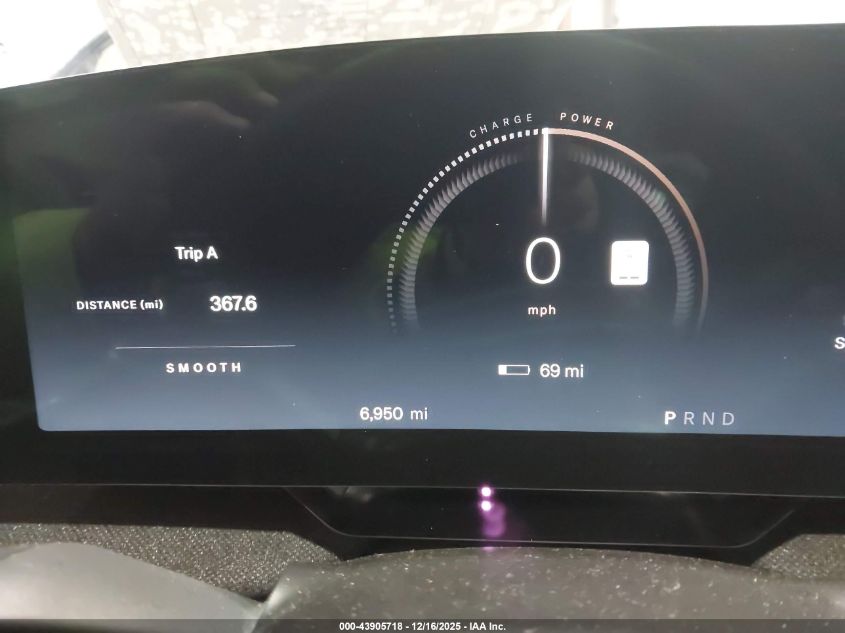 2025 Lucid Air Pure VIN: 50EA1PGA1SA004558 Lot: 43905718