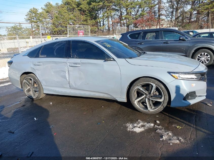 2022 Honda Accord Sport VIN: 1HGCV1F3XNA064605 Lot: 43905757