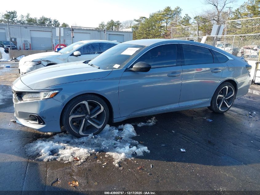 2022 Honda Accord Sport VIN: 1HGCV1F3XNA064605 Lot: 43905757