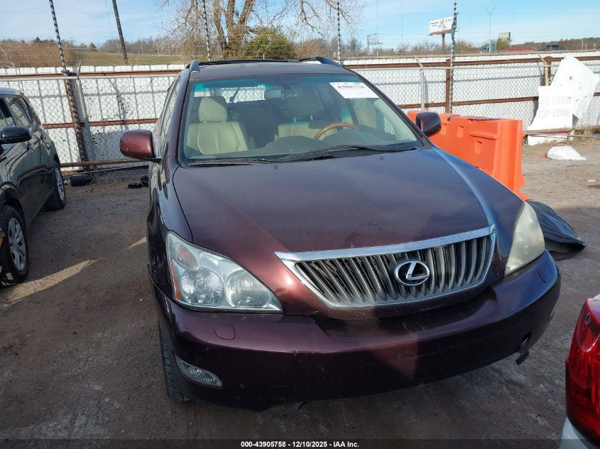 2008 Lexus Rx 350 VIN: JTJGK31U880012210 Lot: 43905758