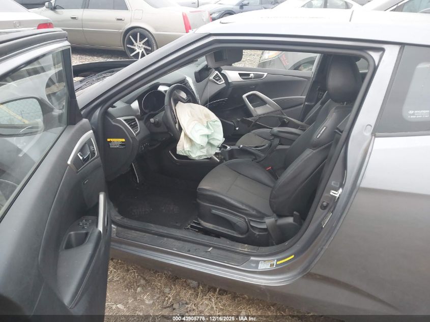 2013 Hyundai Veloster Base W/Black VIN: KMHTC6AD4DU146341 Lot: 43905776