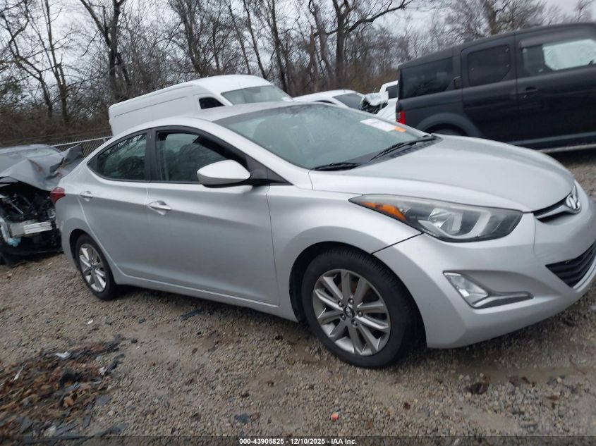 2015 Hyundai Elantra Se VIN: 5NPDH4AE5FH551533 Lot: 43905825