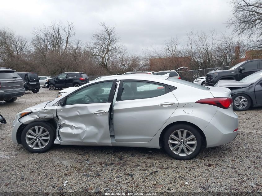 2015 Hyundai Elantra Se VIN: 5NPDH4AE5FH551533 Lot: 43905825