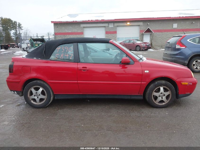 2000 Volkswagen Cabrio Gls VIN: 3VWDC21V9YM806861 Lot: 43905847