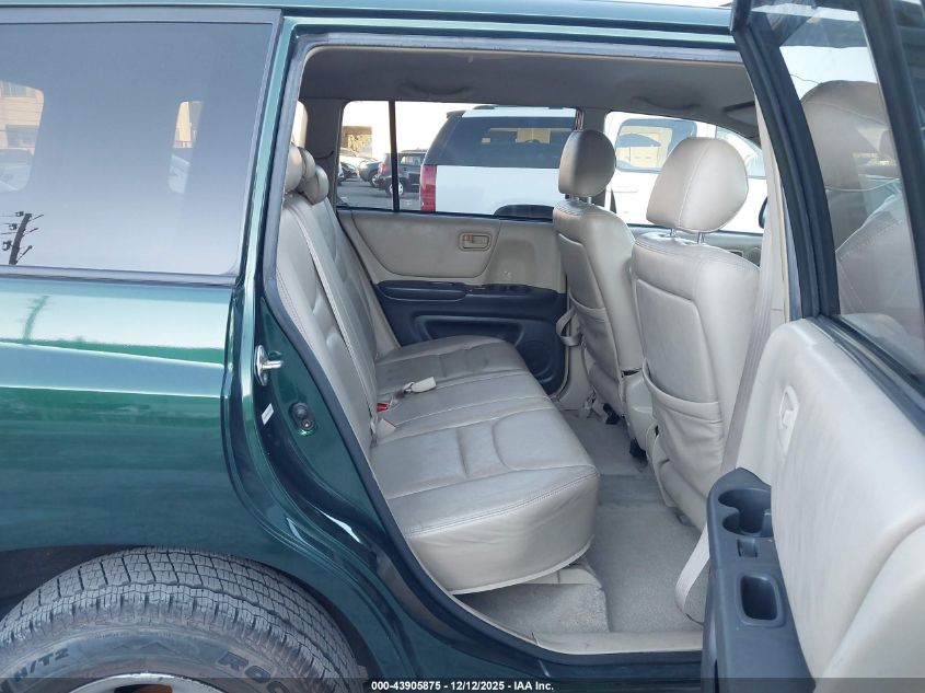 2001 Toyota Highlander V6 VIN: JTEHF21AX10002789 Lot: 43905875