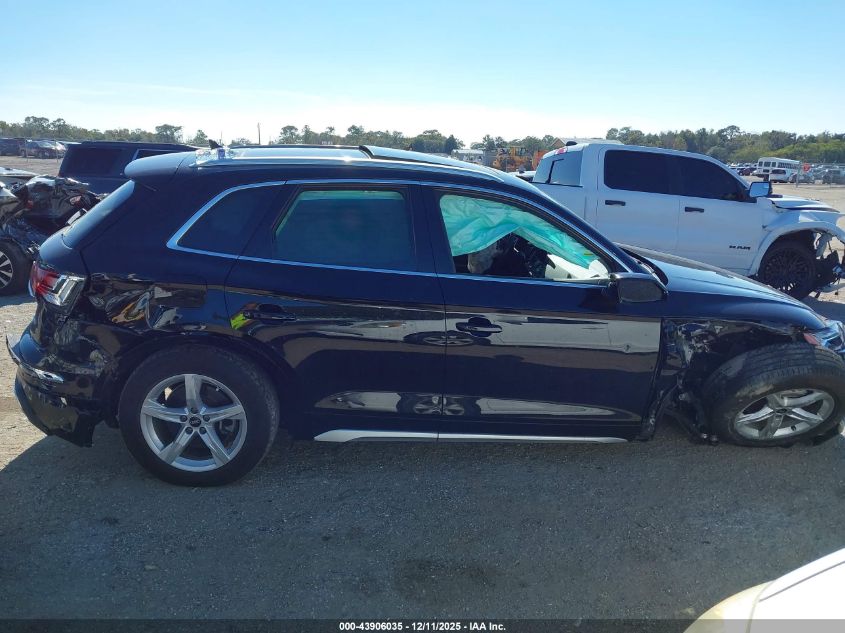2021 Audi Q5 Premium 45 Tfsi Quattro S Tronic VIN: WA1AAAFY0M2054780 Lot: 43906035