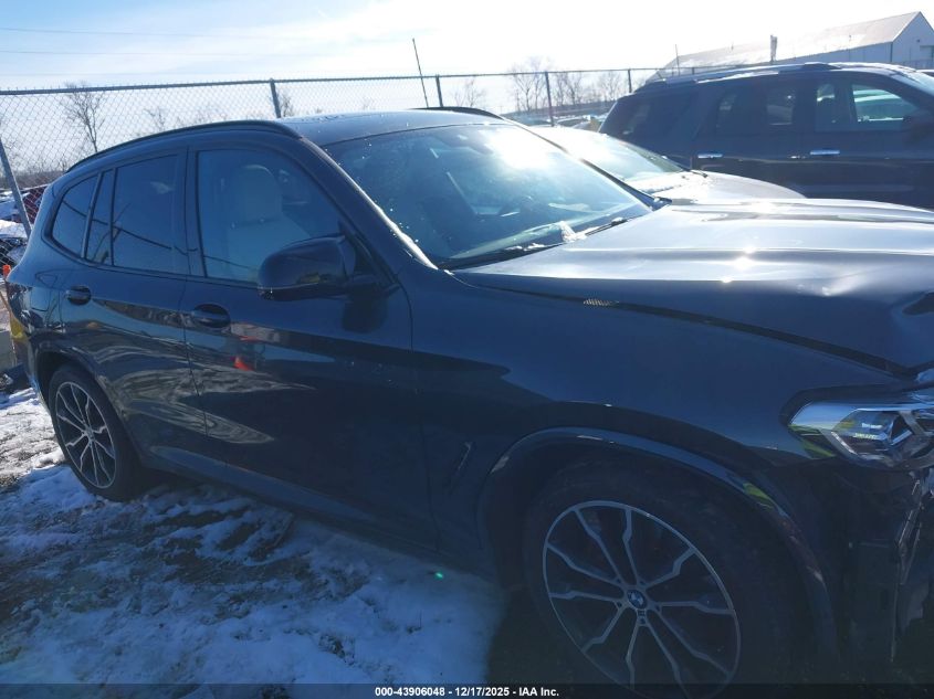 2022 BMW X3 M40I VIN: 5UX83DP00N9J67127 Lot: 43906048
