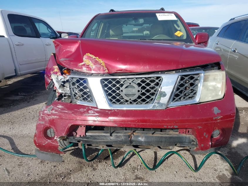 2006 Nissan Pathfinder Se VIN: 5N1AR18U76C632083 Lot: 43906075