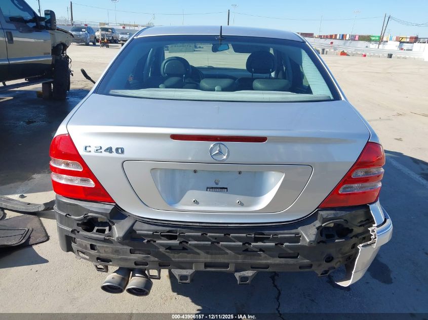 2002 Mercedes-Benz C 240 VIN: WDBRF61J32F231344 Lot: 43906157