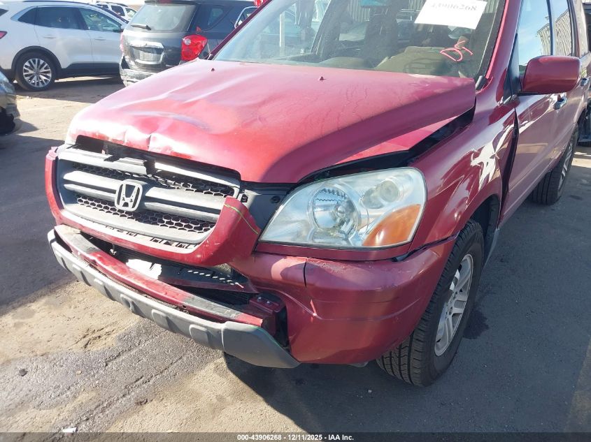 2005 Honda Pilot Ex VIN: 2HKYF18495H558566 Lot: 43906268