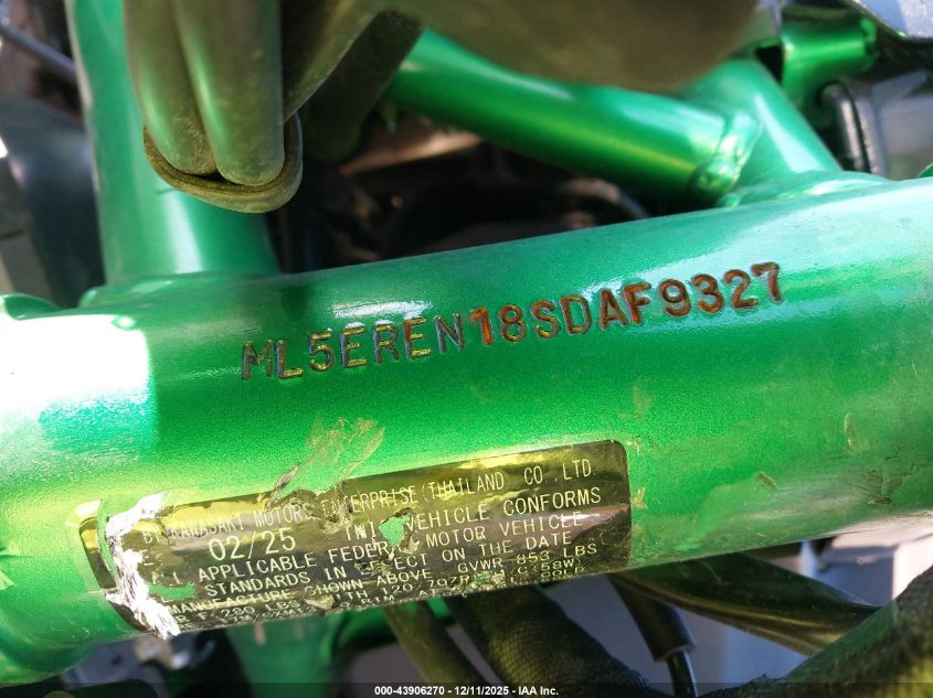 2025 Kawaski Er 650 Np VIN: LM5EREN18SDAF9327 Lot: 43906270