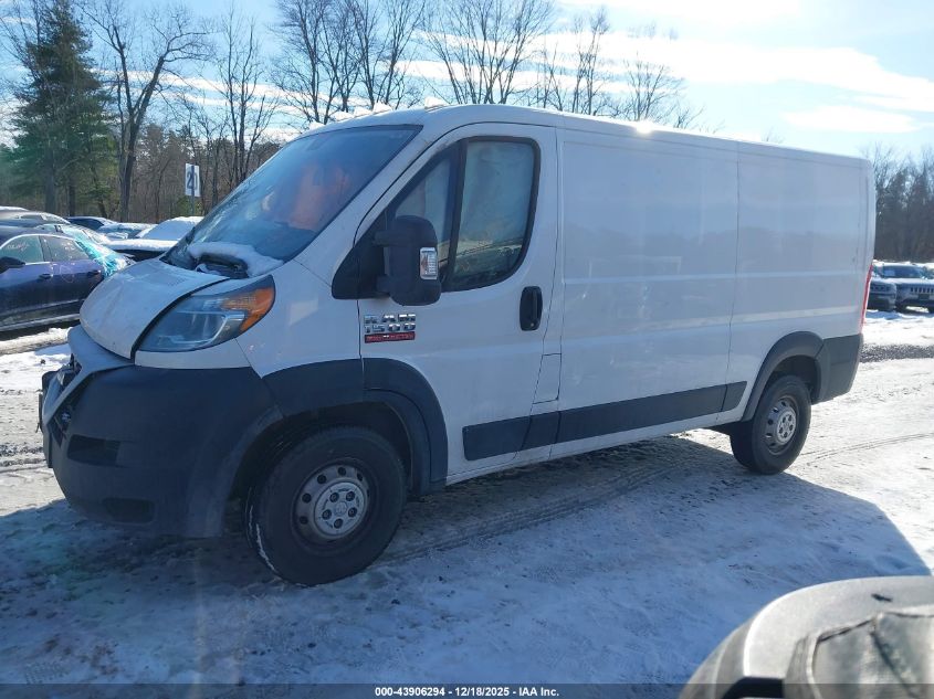 2019 Ram Promaster 1500 Low Roof 136 Wb VIN: 3C6TRVAG8KE505801 Lot: 43906294