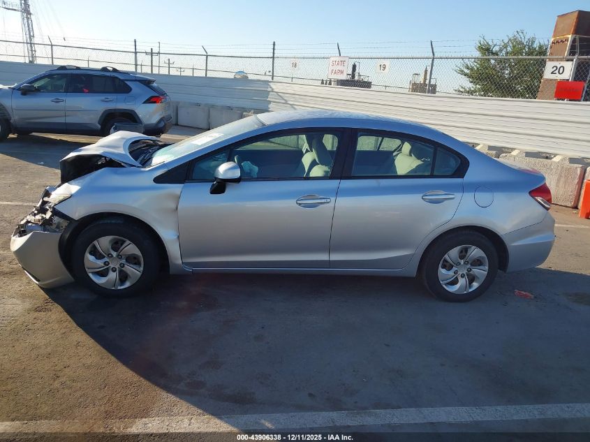 2013 Honda Civic Lx VIN: 19XFB2F5XDE292661 Lot: 43906338