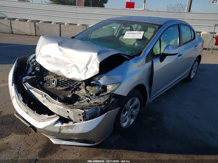 2013 Honda Civic Lx VIN: 19XFB2F5XDE292661 Lot: 43906338