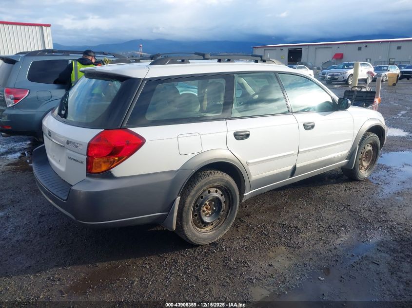 4S4BP61C157340123 2005 SUBARU OUTBACK photo no. 4