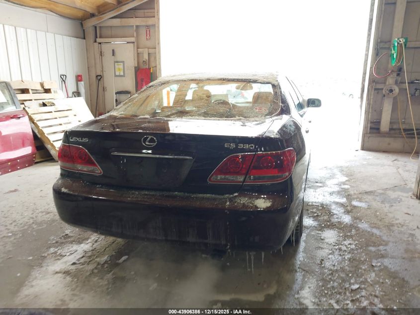 2005 Lexus Es 330 VIN: JTHBA30G855088793 Lot: 43906386