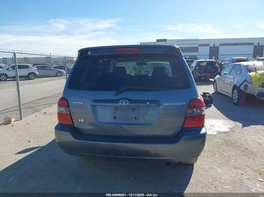 2005 Toyota Highlander Limited V6 VIN: JTEDP21A350068943 Lot: 43906401