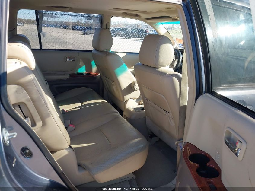 2005 Toyota Highlander Limited V6 VIN: JTEDP21A350068943 Lot: 43906401