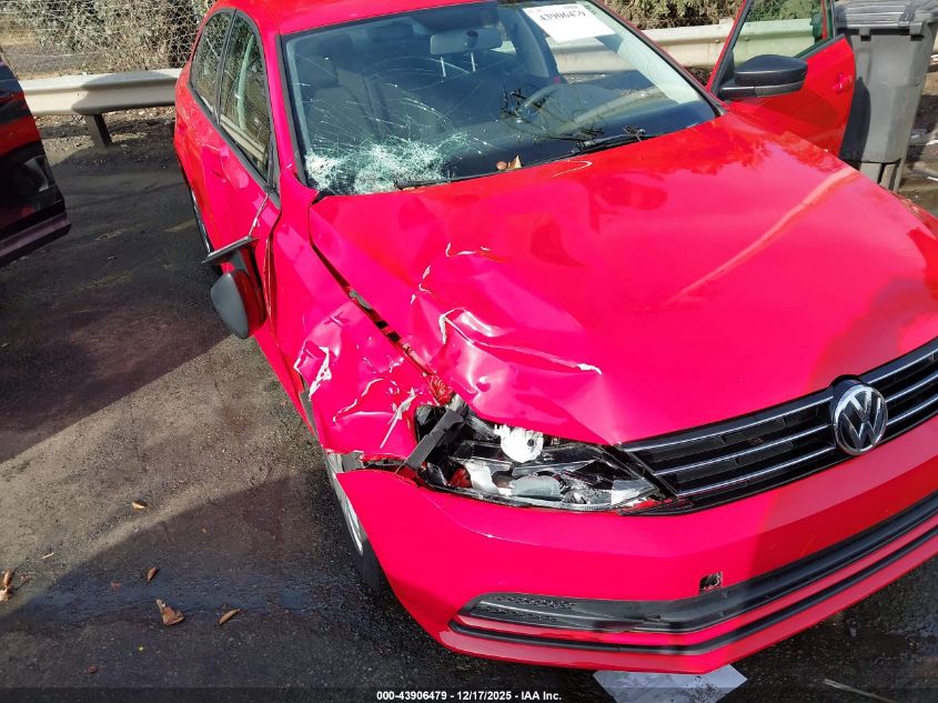 2015 Volkswagen Jetta 2.0L S VIN: 3VW1K7AJ0FM344154 Lot: 43906479