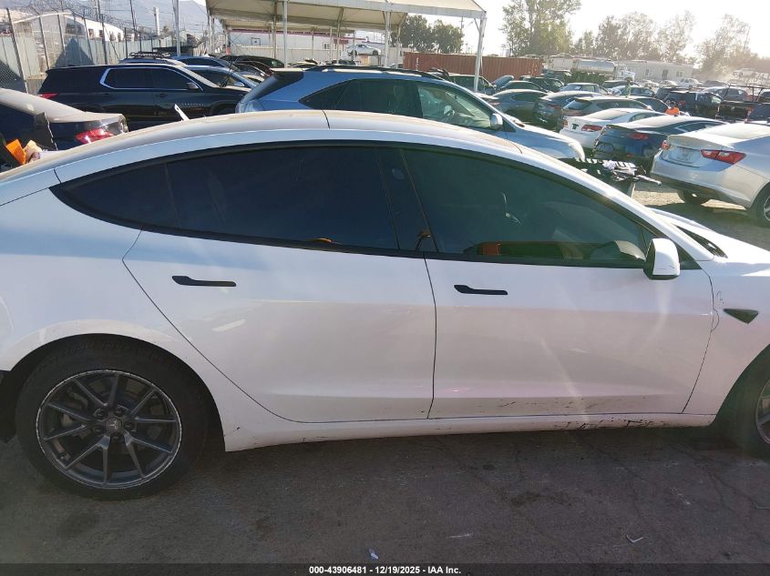 2022 Tesla Model 3 Rear-Wheel Drive VIN: 5YJ3E1EA7NF361420 Lot: 43906481