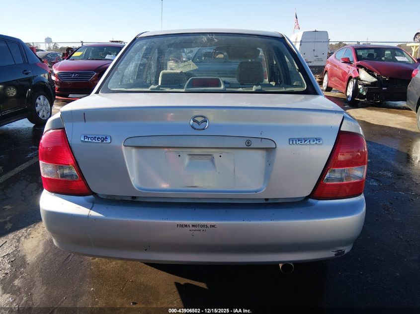 2000 Mazda Protege Dx/Lx VIN: JM1BJ222XY0267934 Lot: 43906502