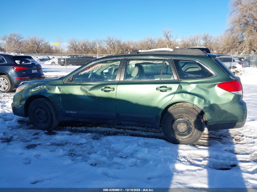 2013 Subaru Outback 2.5I VIN: 4S4BRBAC7D3251603 Lot: 43906611