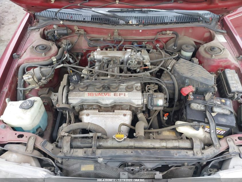 1991 Toyota Corolla Dlx VIN: JT2AE94K1M3423088 Lot: 43906612