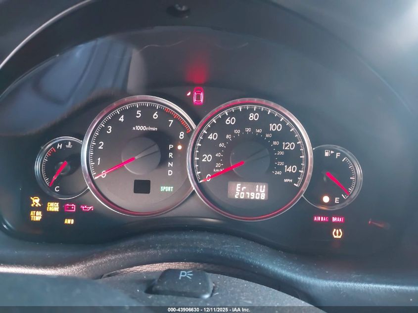 2009 Subaru Outback 2.5I Limited VIN: 4S4BP66C797344790 Lot: 43906630