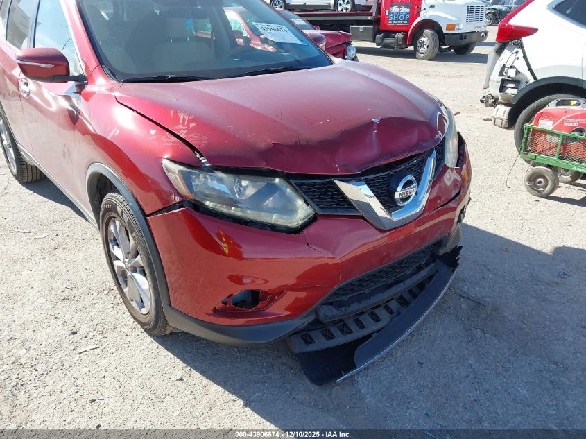 2015 Nissan Rogue Sv VIN: KNMAT2MT7FP575997 Lot: 43906674