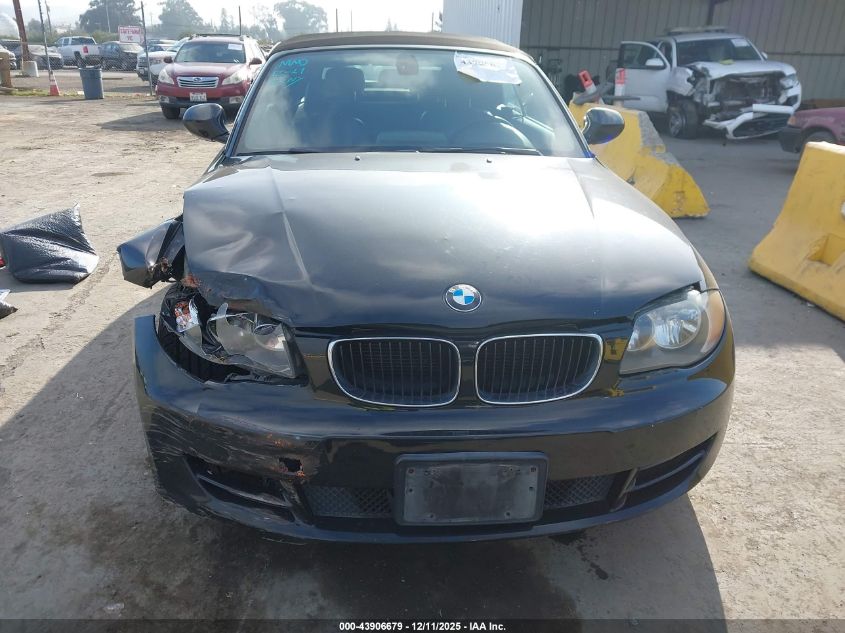 2011 BMW 128I VIN: WBAUN1C58BVH83400 Lot: 43906679