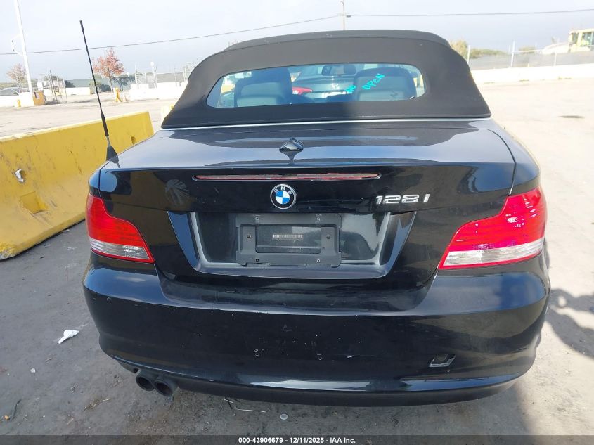 2011 BMW 128I VIN: WBAUN1C58BVH83400 Lot: 43906679
