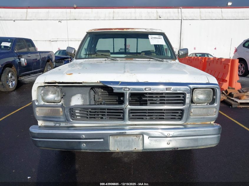 1991 Dodge D-Series D150 VIN: 1B7GE16X2MS307125 Lot: 43906685