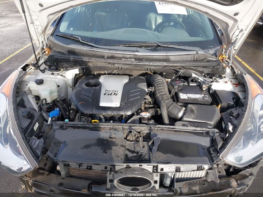 2013 Hyundai Veloster Turbo W/Blue VIN: KMHTC6AE5DU105368 Lot: 43906687