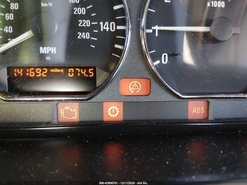 2000 BMW Z3 2.3 VIN: 4USCH9344YLG02691 Lot: 43906761